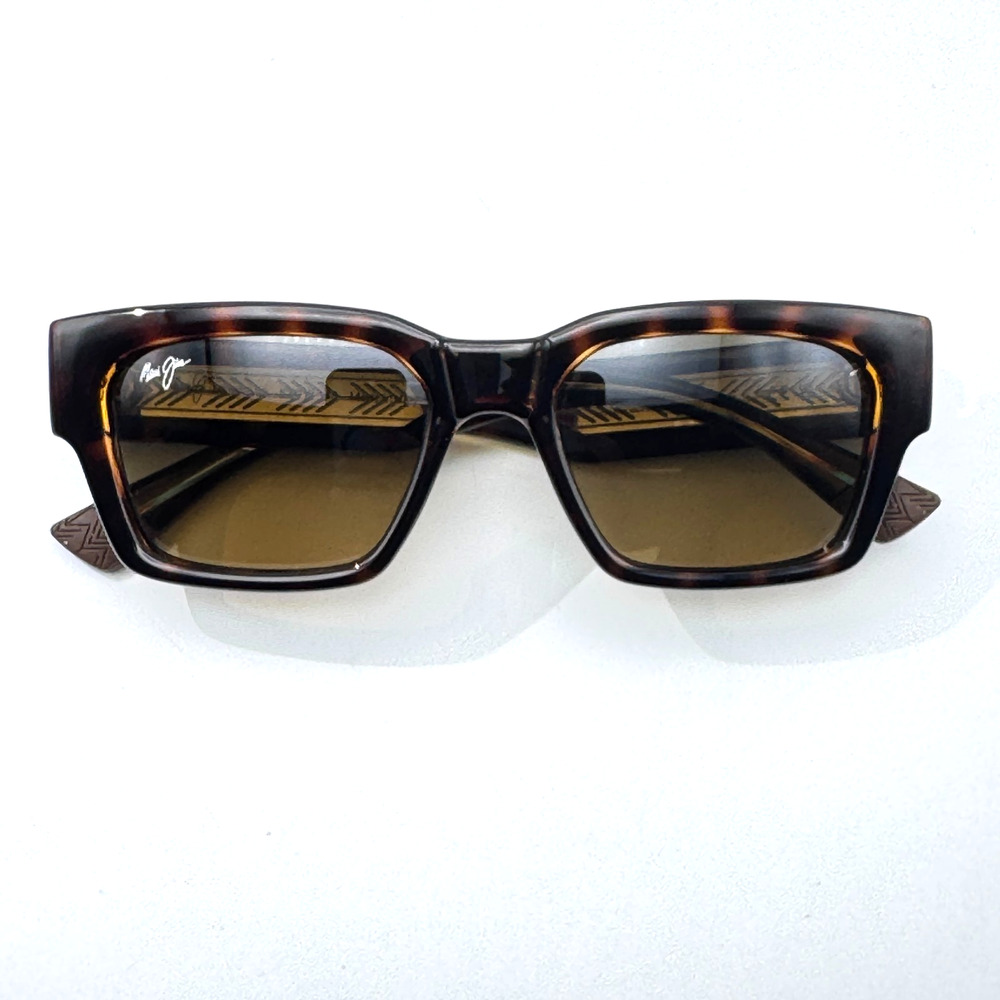 Maui Jim Sunglasses Kenui STG-SG MJ642-10 Dark Havana Frame Polarized 53mm
